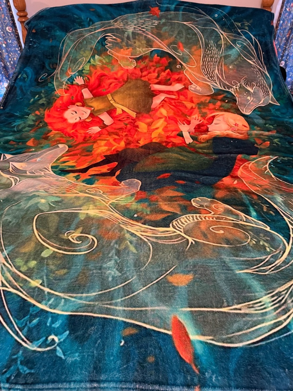 Autumn Dreams Plush Throw Blanket Wolfwalkers